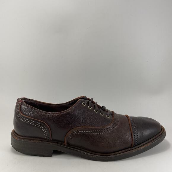 Allen Edmonds Overlord Cap Toe Oxford Dress Shoes Brown Leather Mens 7.5D USA main image 7